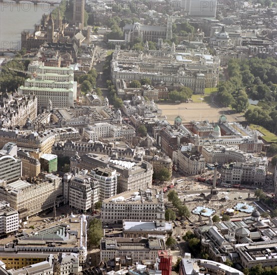 Aerial view of Westminster, London, 2002