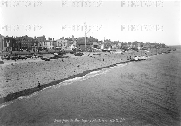 The beach at Deal, Kent, 1890-1910