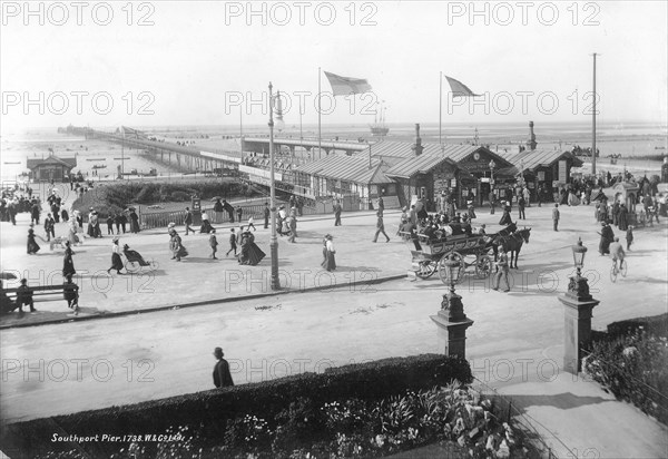 Southport Pier, Southport, Lancashire, 1890-1910