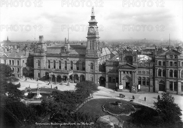 Atkinson Free Library, Southport, Lancashire, 1890-1910