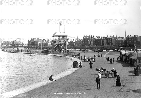 Southport Sands, Lancashire, 1890-1910