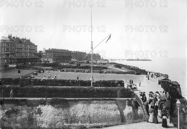 The seafront at Cliftonville, Margate, Kent, 1890-1910
