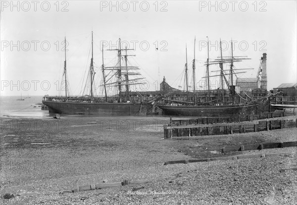 Ships at Whitstable, Kent, 1890-1910