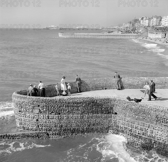 The front at Brighton, East Sussex, 1960s