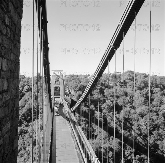 Clifton Suspension Bridge, Clifton, Bristol, 1954
