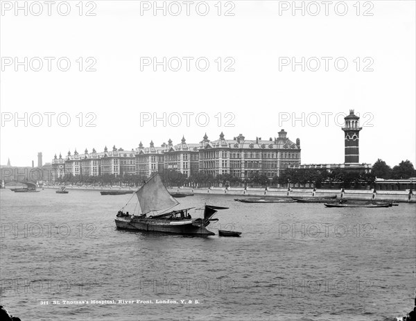 St Thomas' Hospital, Lambeth Palace Road, Lambeth, London, c1871-1900