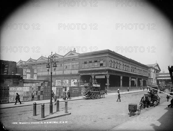 Waterloo Station, York Road, Lambeth, London, c1870-1900