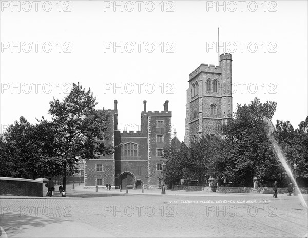 Gatehouse, Lambeth Palace, Lambeth, London, c1870-1900