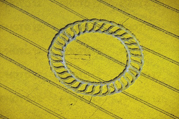 Crop circle near West Kennet, Wiltshire, 1998