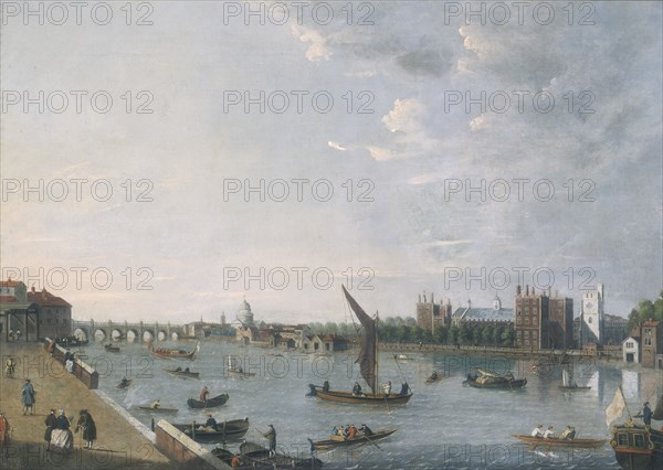 'Lambeth Palace from Horseferry', c1750. Artist: Unknown