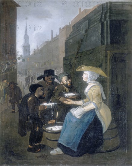 'The Curds and Whey Seller, Cheapside', c1730. Artist: Unknown