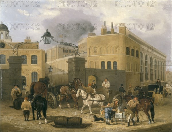 'Barclay and Perkins's Brewery in Southwark', c1840. Artist: Unknown