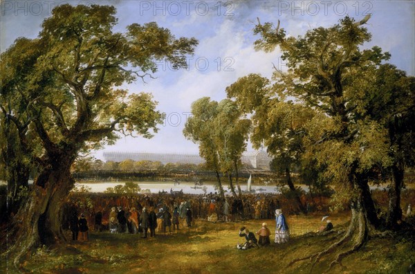 'Crystal Palace in Hyde Park', 1851. Artist: Thomas Colman Dibdin