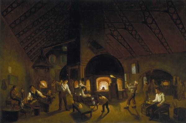 'The Falcon Glassworks', c1840. Artist: Unknown