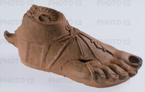 Lamp in the form of a human foot, Roman, mid-2nd century. Artist: Unknown