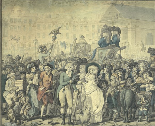 A detail from 'Westminster Election of 1788'. Artist: Robert Dighton