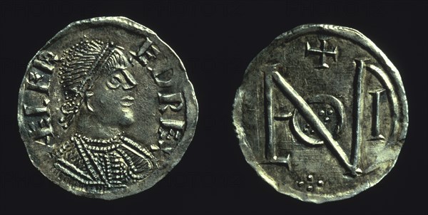 Silver penny of King Alfred, c886-c899. Artist: Unknown