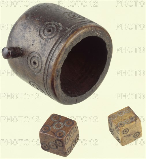 Roman dice set. Artist: Unknown