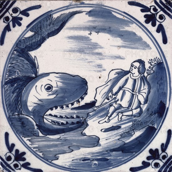 Jonah and the whale. Artist: Unknown