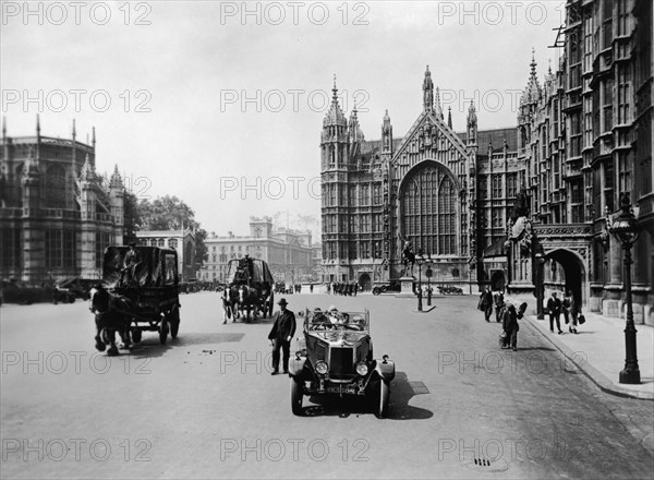 Old Palace Yard leading towards Whitehall, Westminster, London, c1920s Artist: Unknown