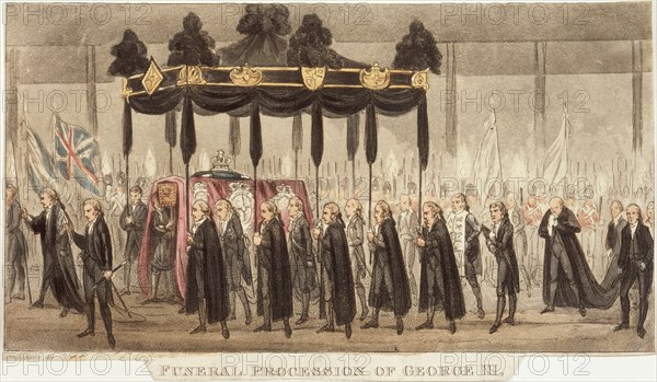 'Funeral Procession of George III', 1820. Artist: Unknown