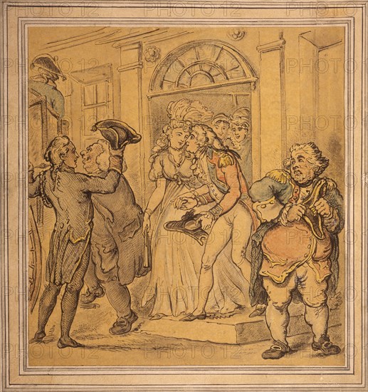 Leaving after a party, late 18th-early 19th century. Artist: Thomas Rowlandson