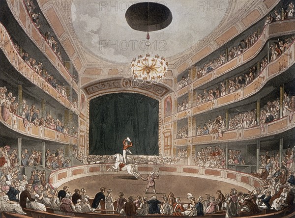 Astley's Royal Amphitheatre, Lambeth, London, before 1895. Artist: Thomas Rowlandson