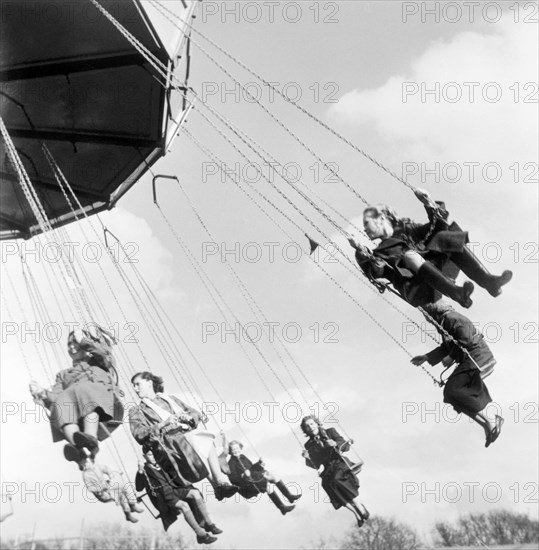 Hampstead Funfair, Camden, London, 1954. Artist: Henry Grant