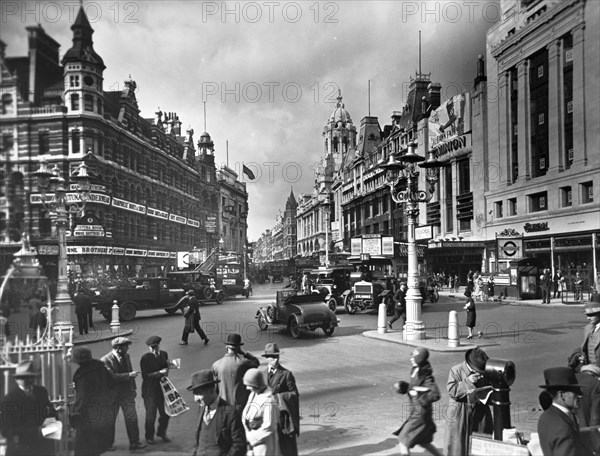 St Giles Circus, City of Westminster, London, (c1920?). Artist: Unknown