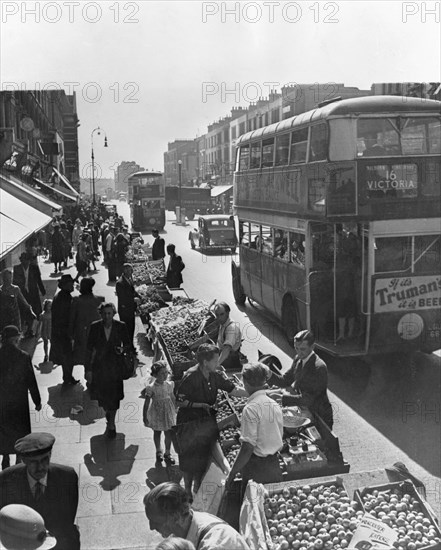 Barrow boys, Kilburn High Road, Brent, London, 1947. Creator: Unknown.