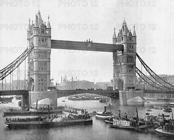 Opening of Tower Bridge, Stepney, Tower Hamlets, London, 1894. Artist: Unknown