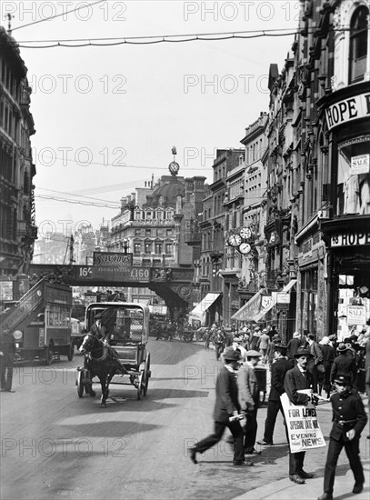 Ludgate Hill, City of London, (c1910s?). Artist: Unknown