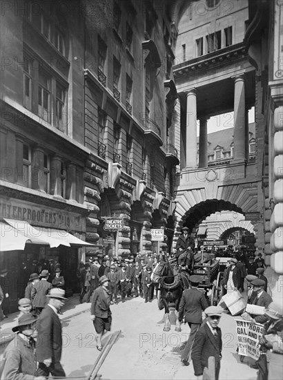 People in Air Street, Piccadilly, Westminster, London, (c1910s). Artist: Unknown