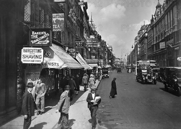 The Strand looking east Westminster, London, (c1910s?). Artist: Unknown