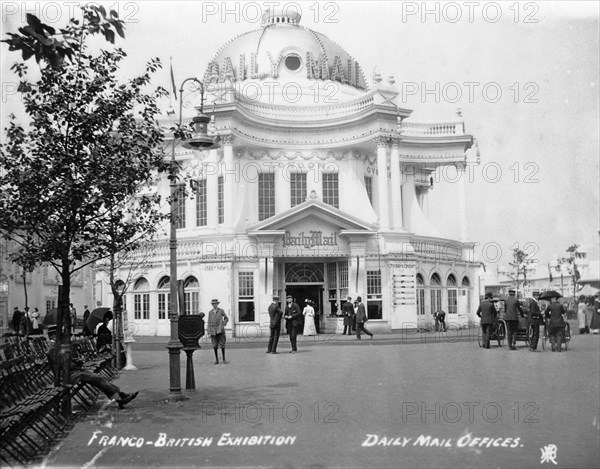 The Daily Mail offices at the Franco-British Exhibition, White City, London, 1908. Artist: Unknown