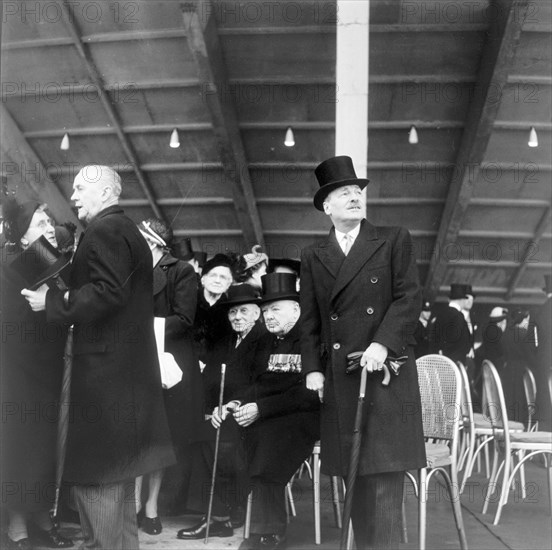 Winston Churchill at the opening of the Festival of Britain, London, 1951. Artist: Henry Grant