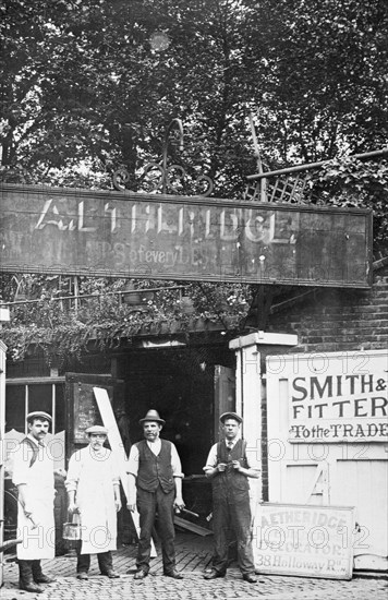 A Etheridge, a decorator's yard, Holloway Road, Islington, London, early 20th century. Artist: Unknown