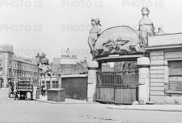 The entrance to Castles' Shipbreaking Company, Millbank, London. Artist: Unknown