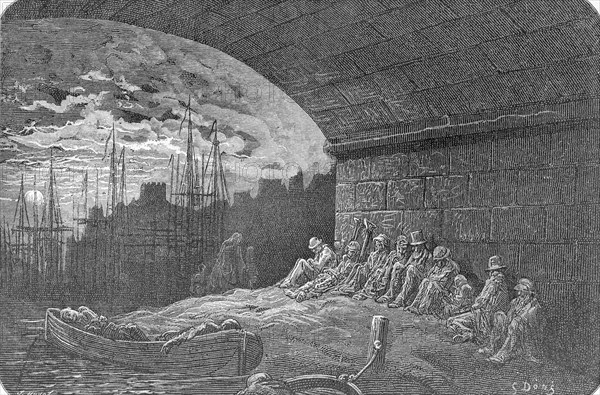 'Under the Arches', 1872. Creator: Jules Jean Marie Joseph Huyot.