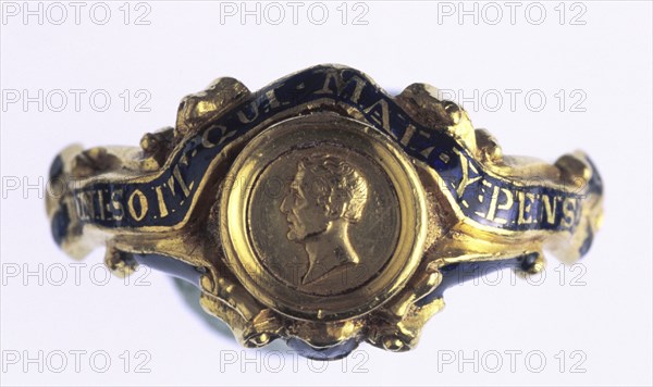 Commemorative ring of the Duke of Wellington, 1852. Artist: Unknown