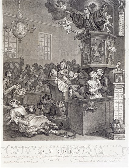 'Credulity, Superstition and Fanaticism. A Medley', 18th century.  Artist: William Hogarth