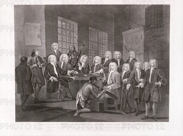 'Bambridge on Trial for Murder by a Committee of the House of Commons', 1803.  Artist: William Hogarth