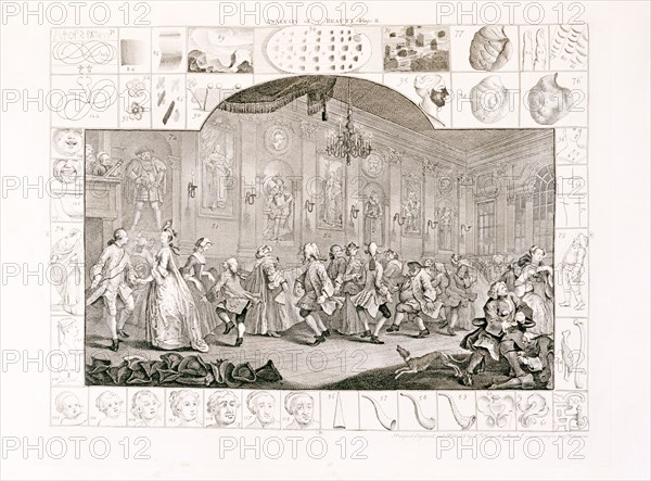 'Analysis of Beauty Plate II', 1753. Artist: William Hogarth