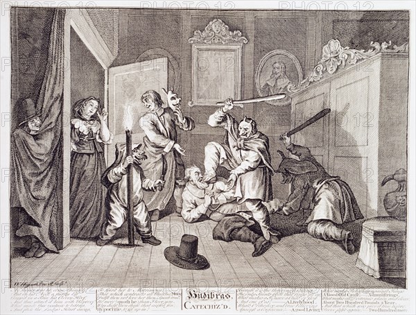 'Hudibras Catechiz'd', 18th century. Artist: William Hogarth