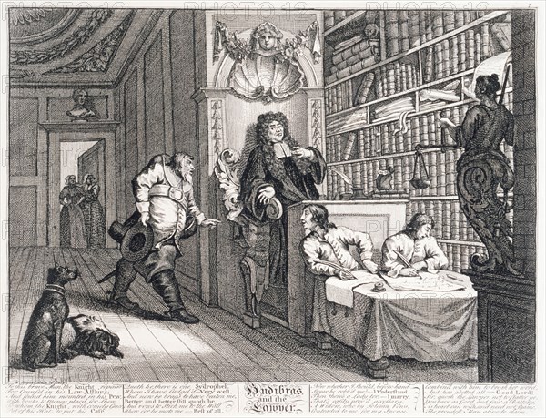 'Hudibras and the Lawyer', 18th century. Artist: William Hogarth