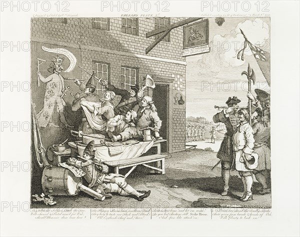 The Invasion - England, 1756. Artist: William Hogarth