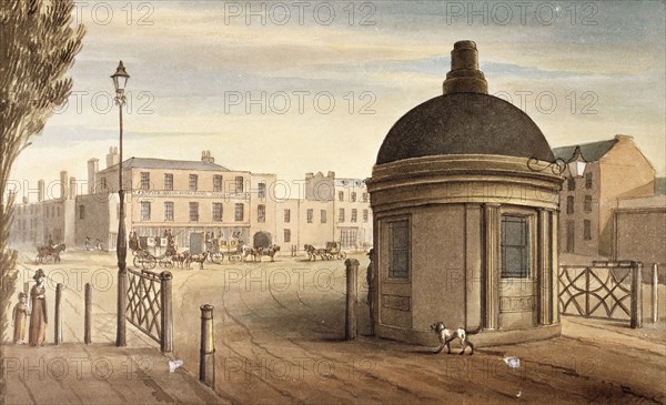 The Turnpike on New Kent Road, Southwark, London, (1825?). Artist: G Yates