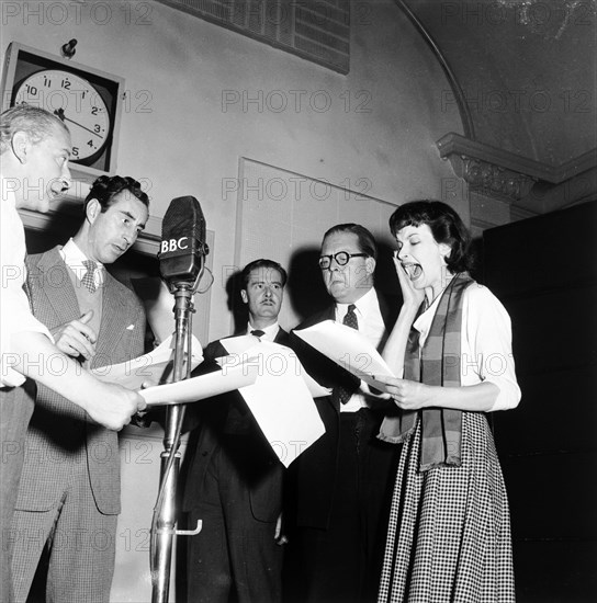 BBC studio, London, 1953. Artist: Henry Grant