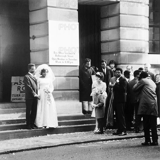 A wedding, Camden, London, 1969. Artist: Henry Grant