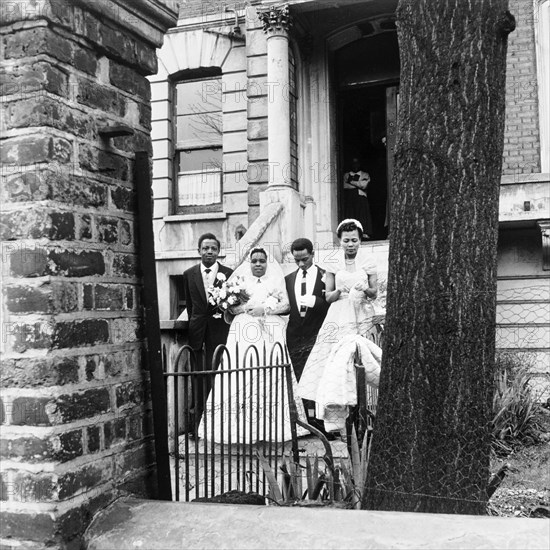 A wedding, London, 1957. Artist: Henry Grant